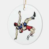 Wrestler Keramik Ornament (Links)