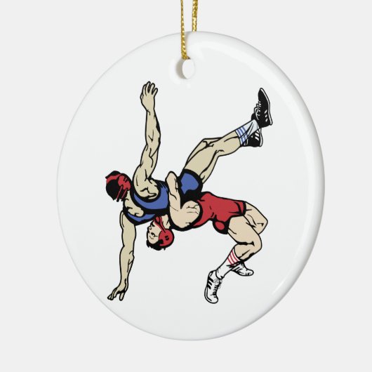 Wrestler Keramik Ornament (Links)