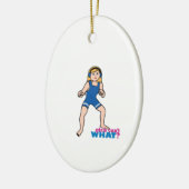 Wrestler - Licht/Blonde Keramikornament (Links)