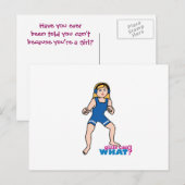 Wrestler - Licht/Blonde Postkarte (Vorne/Hinten)