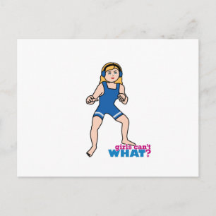 Wrestler - Licht/Blonde Postkarte