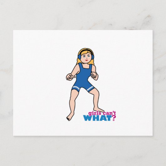 Wrestler - Licht/Blonde Postkarte (Vorderseite)