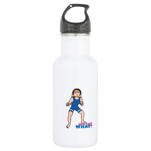 Wrestler - Licht/Blonde Trinkflasche (Vorderseite)