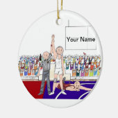 Wrestler - männlich keramik ornament (Links)