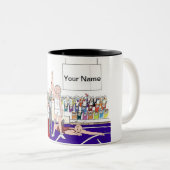 Wrestler - männlicher Schlüsselanhänger Zweifarbige Tasse (VorderseiteRechts)