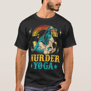 Wrestler Murder Yoga Retro Wrestling Brasilianisch T-Shirt