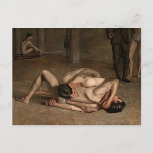 Wrestler Postkarte (Vorderseite)