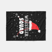 Wrestler Squad Christmas Wrestling Matching Xmas  Fleecedecke (Vorderseite (Horizontal))