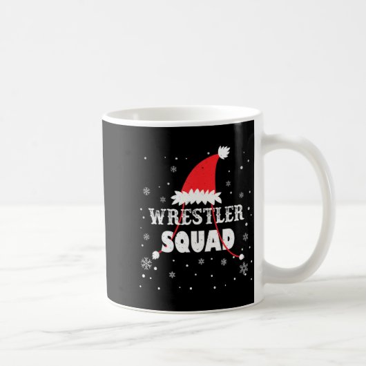 Wrestler Squad Christmas Wrestling Matching Xmas  Kaffeetasse (Rechts)