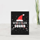Wrestler Squad Christmas Wrestling Matching Xmas  Karte (Vorderseite)