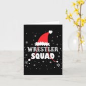 Wrestler Squad Christmas Wrestling Matching Xmas  Karte (Gelbe Blume)