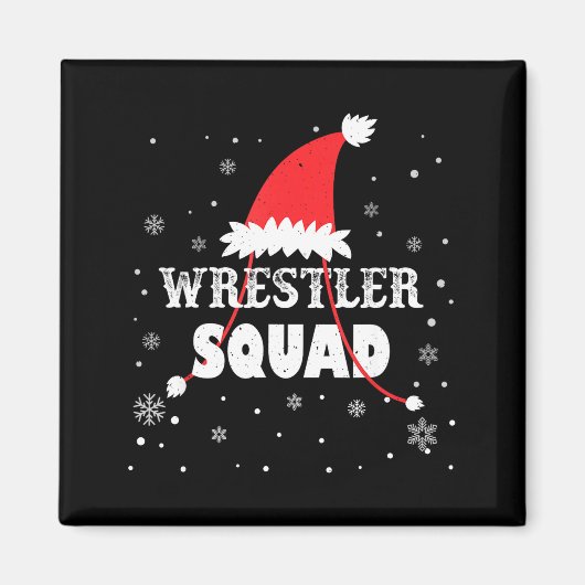 Wrestler Squad Christmas Wrestling Matching Xmas Magnet (Vorne)