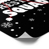 Wrestler Squad Christmas Wrestling Matching Xmas  Poster (Ecke)