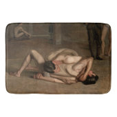 Wrestler (von Thomas Eakins) Badematte (Vorderseite)