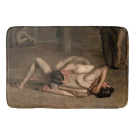 Wrestler (von Thomas Eakins) Badematte
