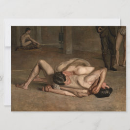 Wrestler (von Thomas Eakins) Karte