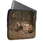 Wrestler (von Thomas Eakins) Laptopschutzhülle (Vorne Rechts)