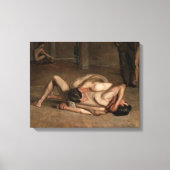 Wrestler (von Thomas Eakins) Leinwanddruck (Vorderseite)