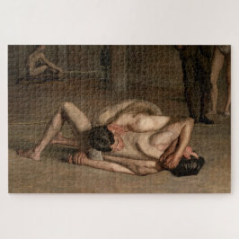 Wrestler (von Thomas Eakins) Puzzle