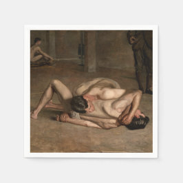Wrestler (von Thomas Eakins) Serviette