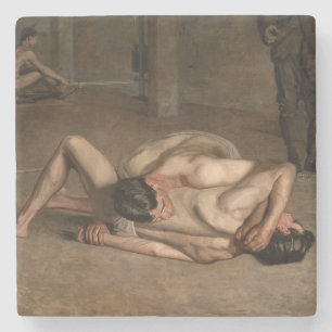 Wrestler (von Thomas Eakins) Steinuntersetzer