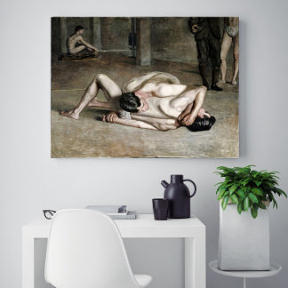 Wrestlers Leinwand der Bildenden Kunst