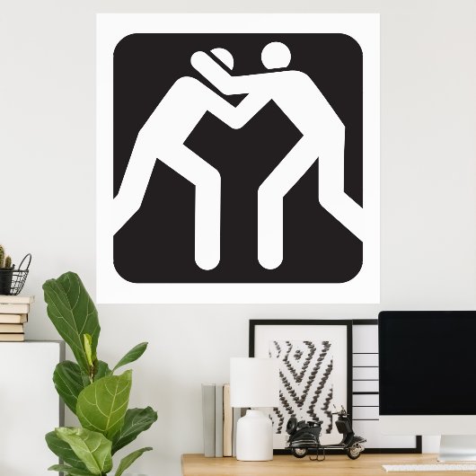 Wrestlers-Symbol Poster (Heimbüro)