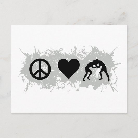 Wrestling 1 postkarte (Vorderseite)