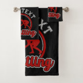 Wrestling ADD NAME Grapple Champion Team Player Badhandtuch Set (Insitu)