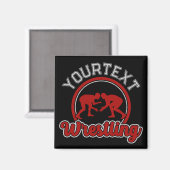 Wrestling ADD NAME Grapple Champion Team Player Magnet (Vorderseite/Rückseite)