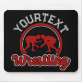 Wrestling ADD NAME Grapple Champion Team Player Mousepad (Vorne)