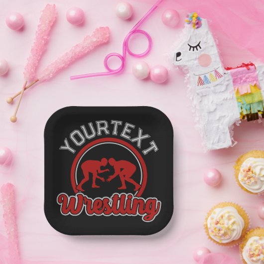 Wrestling ADD NAME Grapple Champion Team Player Pappteller (Party)