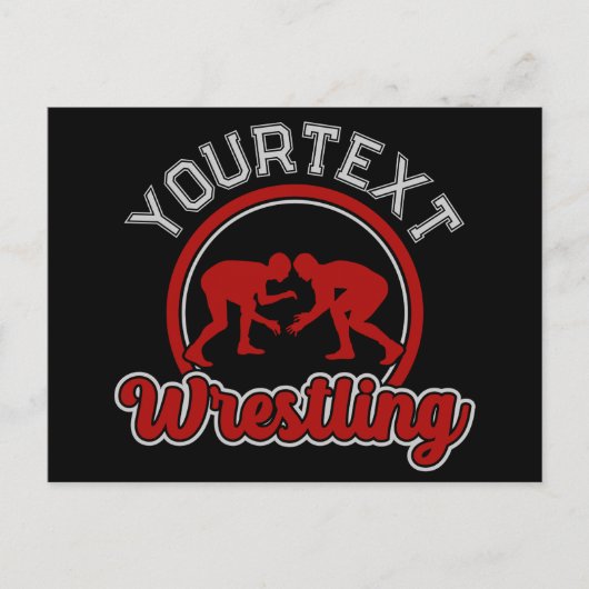 Wrestling ADD NAME Grapple Champion Team Player Postkarte (Vorderseite)