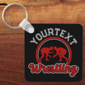 Wrestling ADD NAME Grapple Champion Team Player Schlüsselanhänger (Vorderseite)