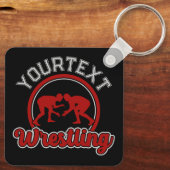Wrestling ADD NAME Grapple Champion Team Player Schlüsselanhänger (Rückseite)