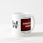 Wrestling Addict Hinzufügen des Monogramms für Ihr Kaffeetasse (VorderseiteRechts)
