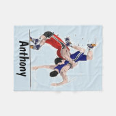 Wrestling an seiner besten Fleece-Decke Fleecedecke (Vorderseite (Horizontal))