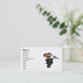 Wrestling-Ansager Visitenkarte (Stehend Vorderseite)