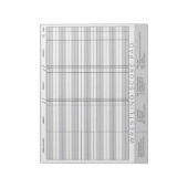 Wrestling-Bewertung Notepad Notizblock (Rotiert)