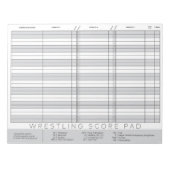 Wrestling-Bewertung Notepad Notizblock (Vorderseite)