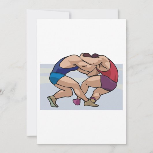 Wrestling Bout Einladung (Vorderseite)