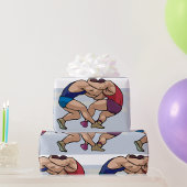 Wrestling Bout Geschenkpapier