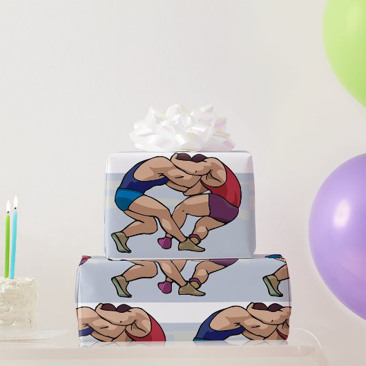 Wrestling Bout Geschenkpapier