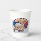 Wrestling Bout Pappbecher (Vorderseite)