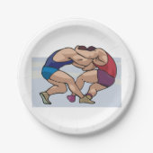 Wrestling Bout Pappteller (Vorderseite)