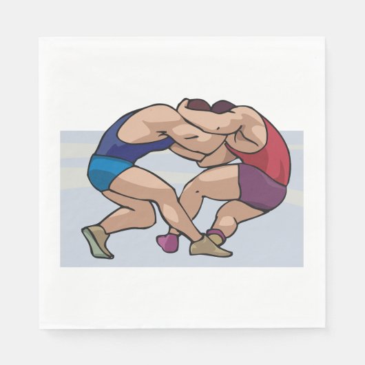 Wrestling Bout Serviette (Vorderseite)