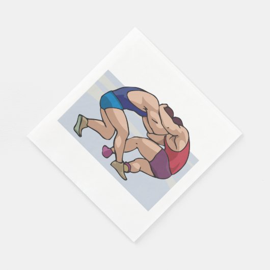 Wrestling Bout Serviette (Ecke)