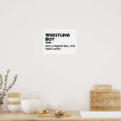 Wrestling Boy Definition Funny Wrestler Poster (Küche)