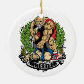 Wrestling-Champion Keramikornament (Hinten)