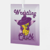 Wrestling Chick #9 Ornament Aus Glas (Vorderseite links)
